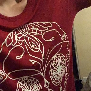 Oversize candy skull long sleeve top